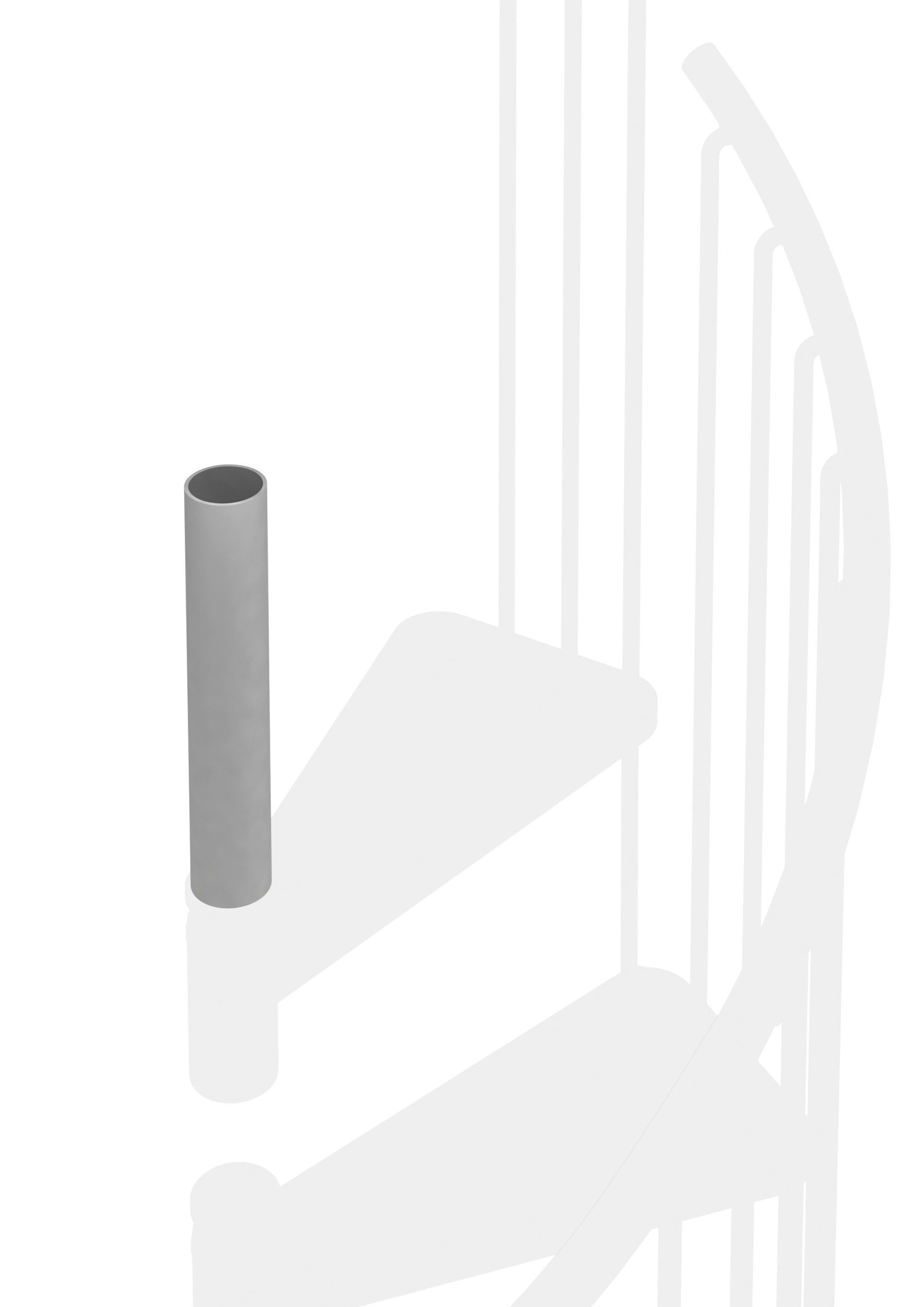 Prolunga palo interno (necessario per altezze maggiori di 319 cm)