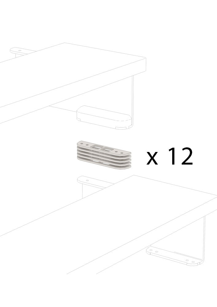 Extra spacers for Composity (to reach a maximum height of 24.5 cm)