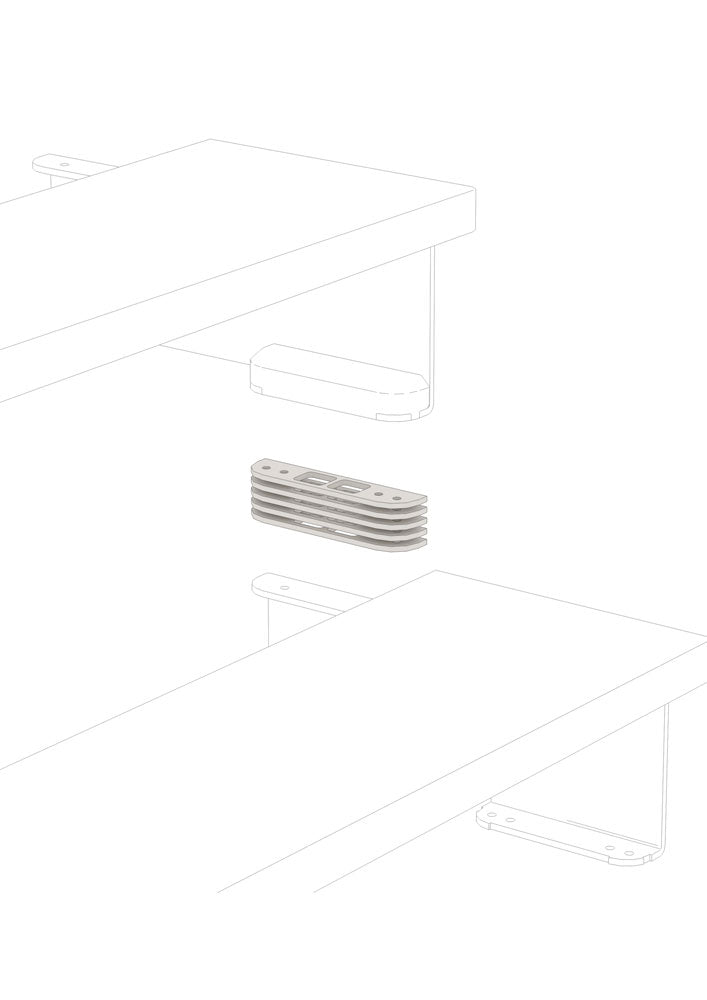 Extra spacers for Composity (to reach a maximum height of 24.5 cm)