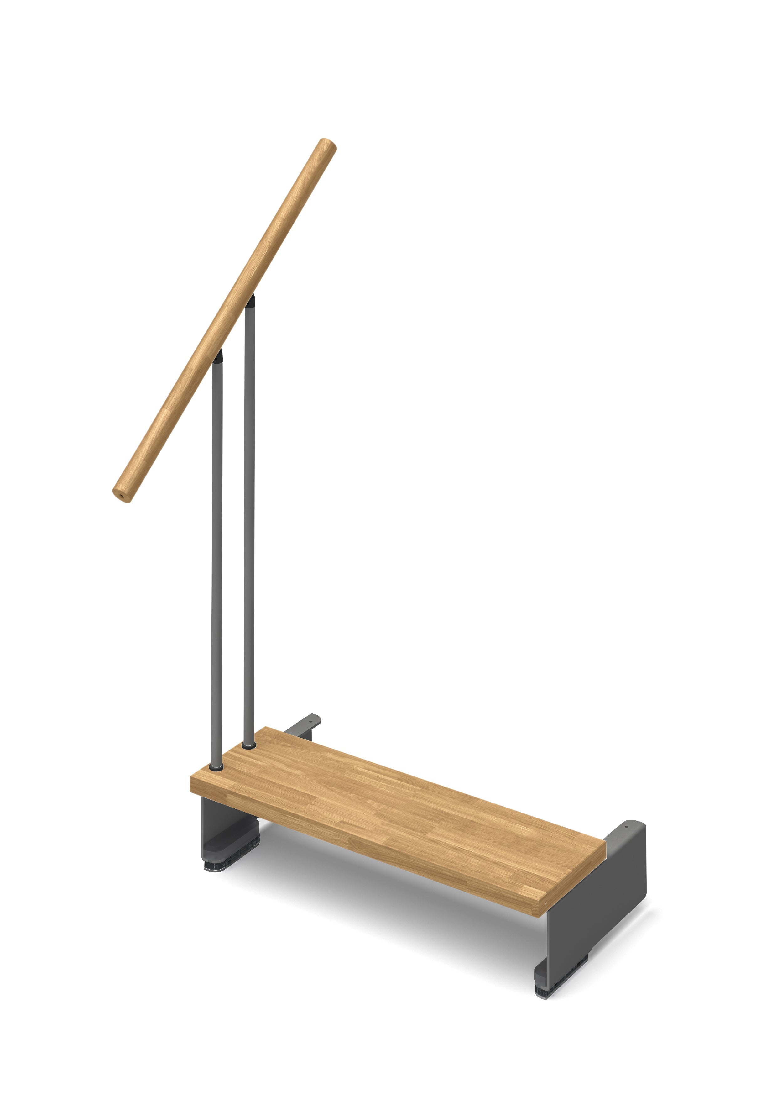 Additional step Adapta 74cm (with structure and railing) - Natural 12