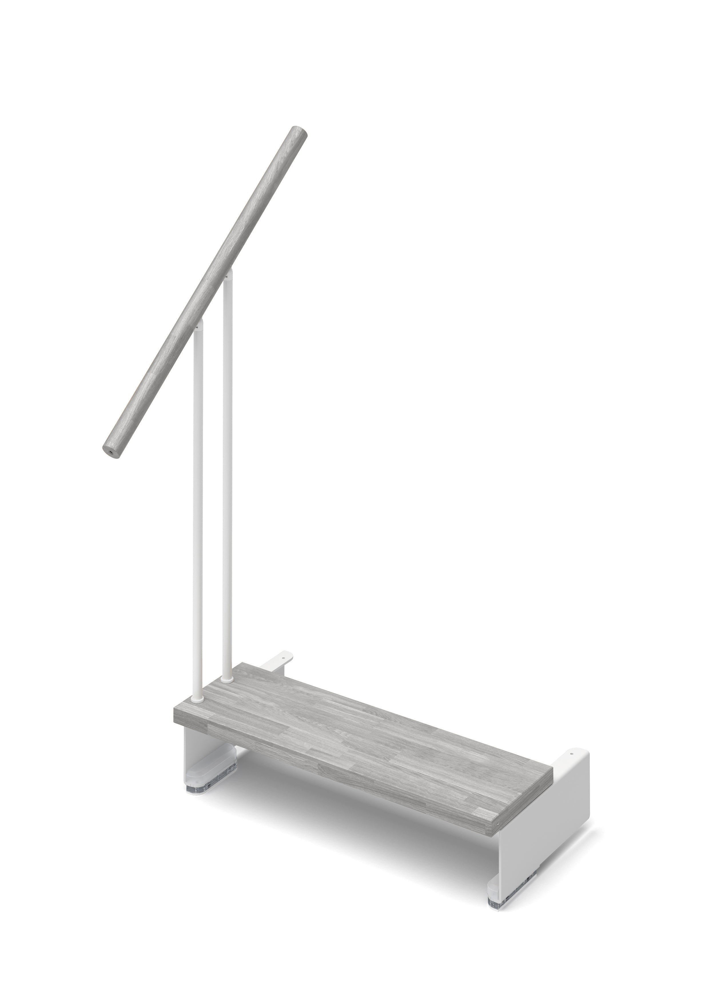 Additional step Adapta 74cm (with structure and railing) - Cement 89