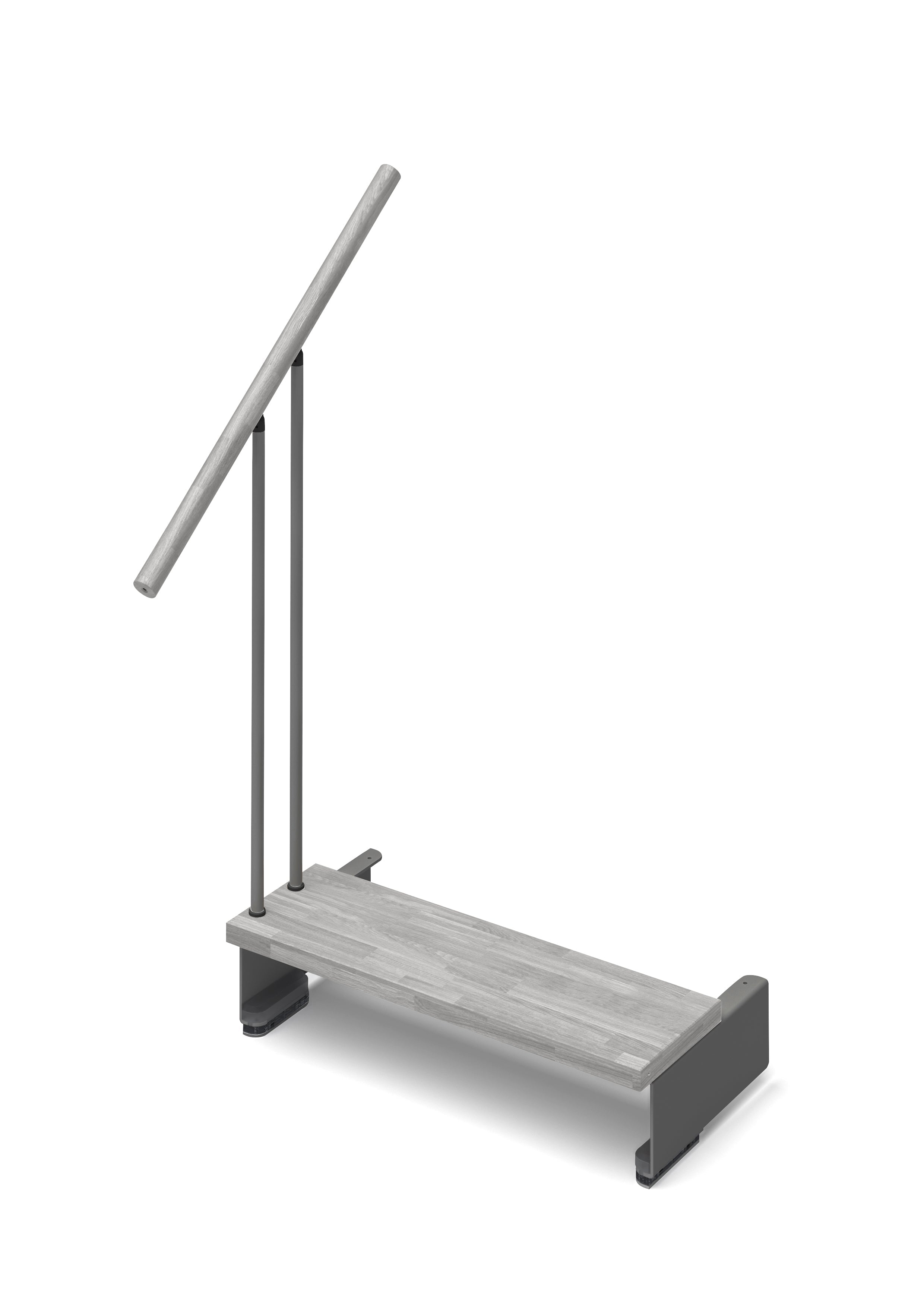 Additional step Adapta 84cm (with structure and railing) - Cement 89