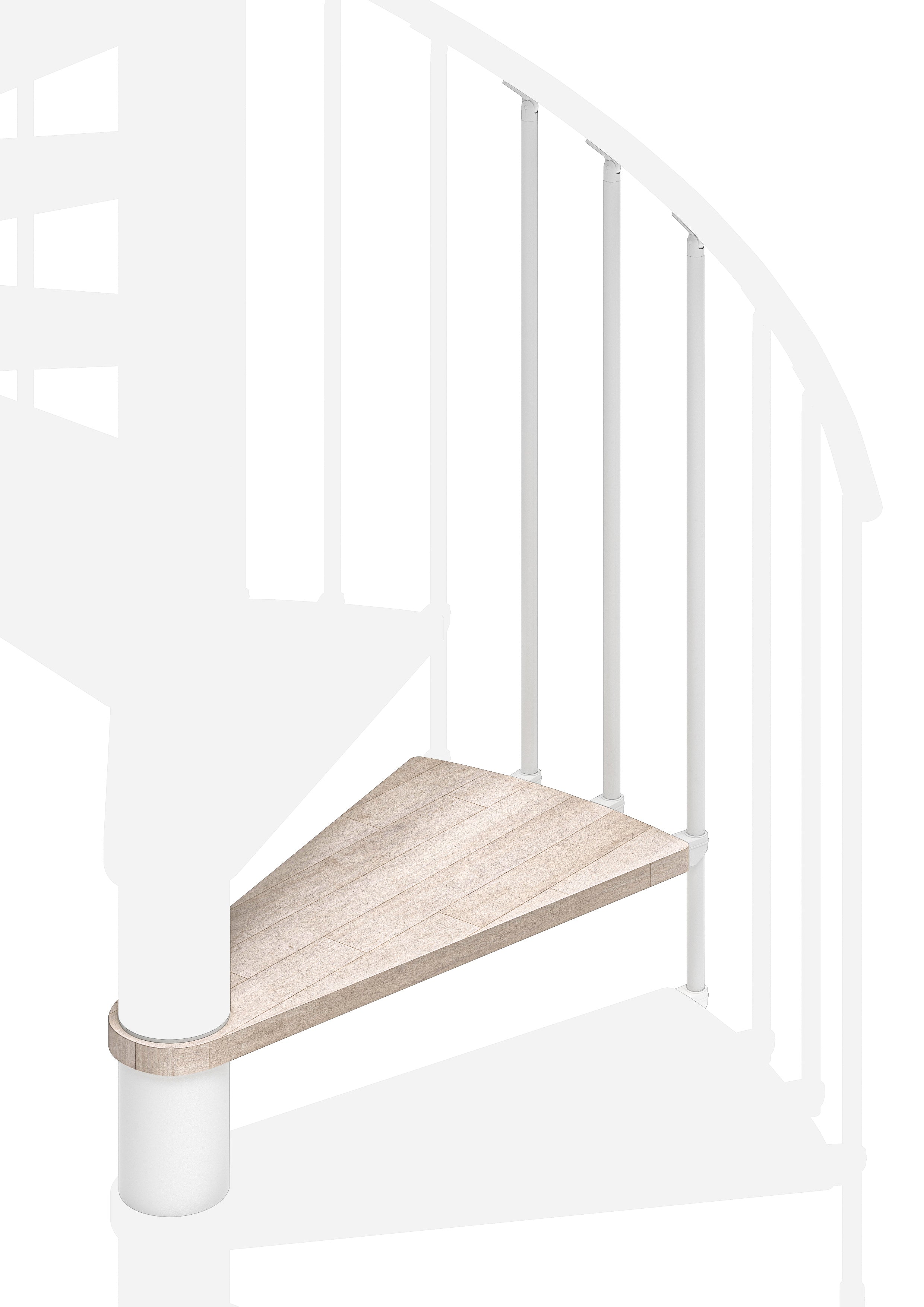 Circula additional step (with structure and railing) - Whitened 84
