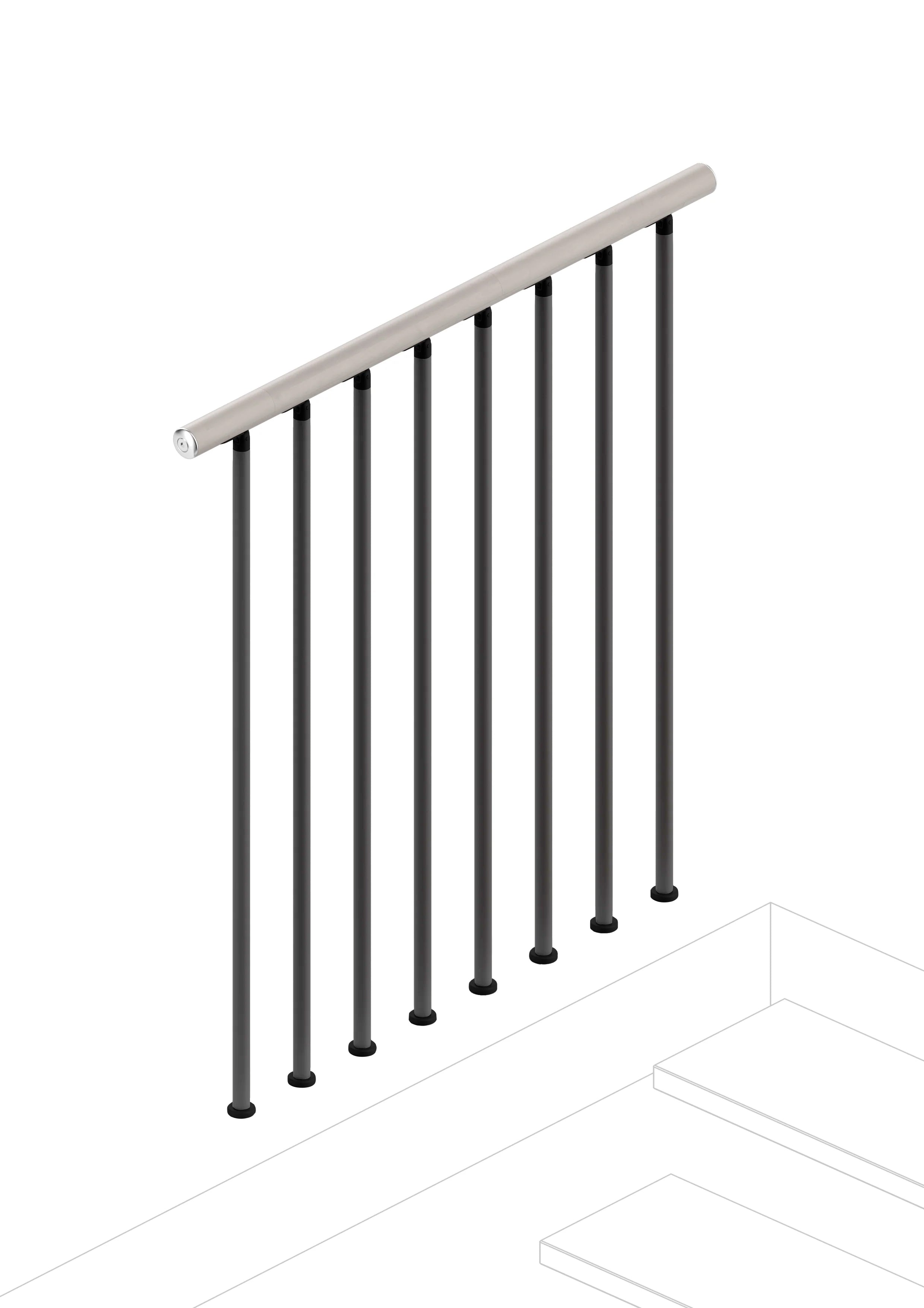 Balustrade for the upper floor (100 cm) - Tortora 87