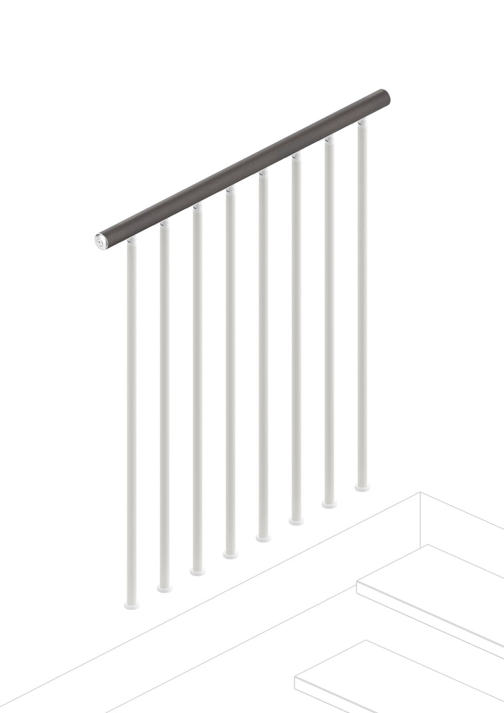 Balaustra per il piano superiore (100 cm) - Wengé 23